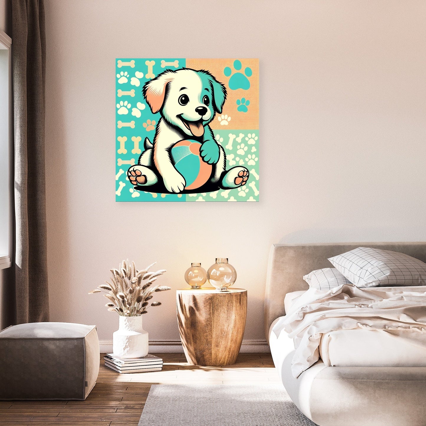 Joyful Pup Canvas