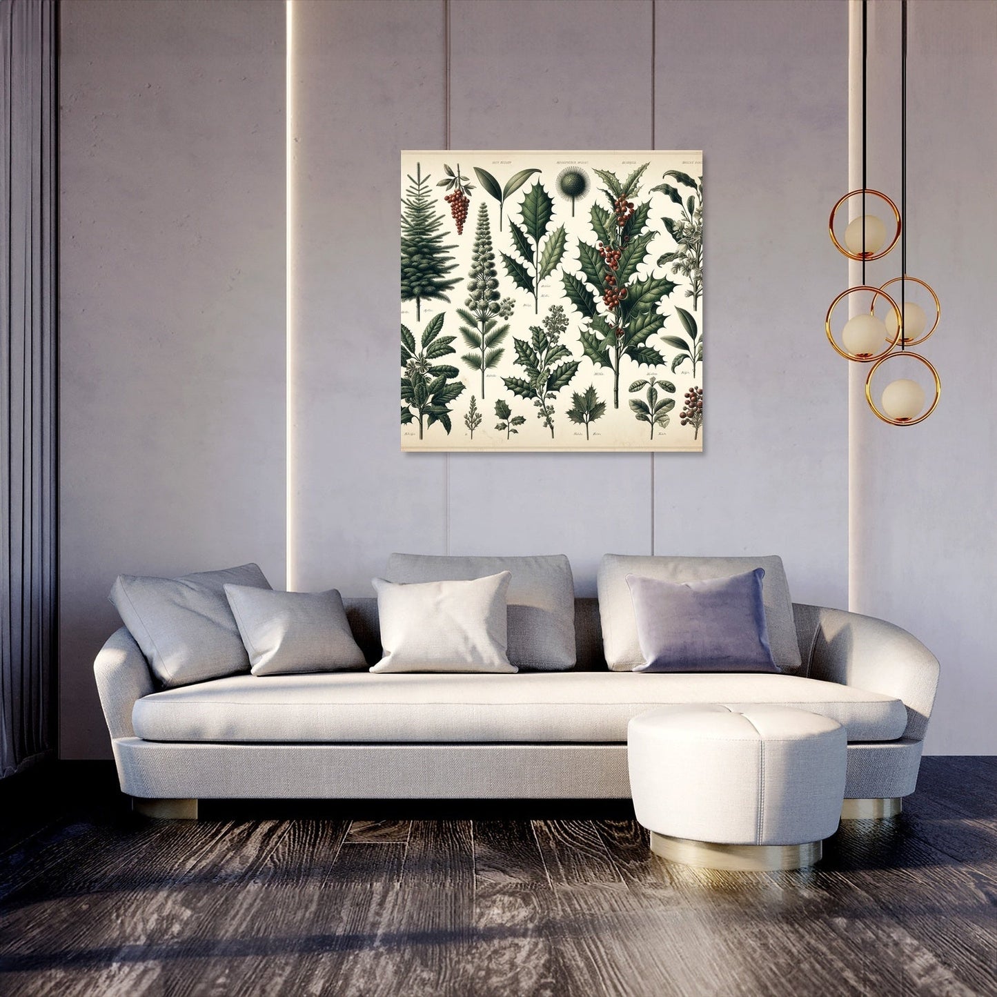 Winter Flora Archive Canvas