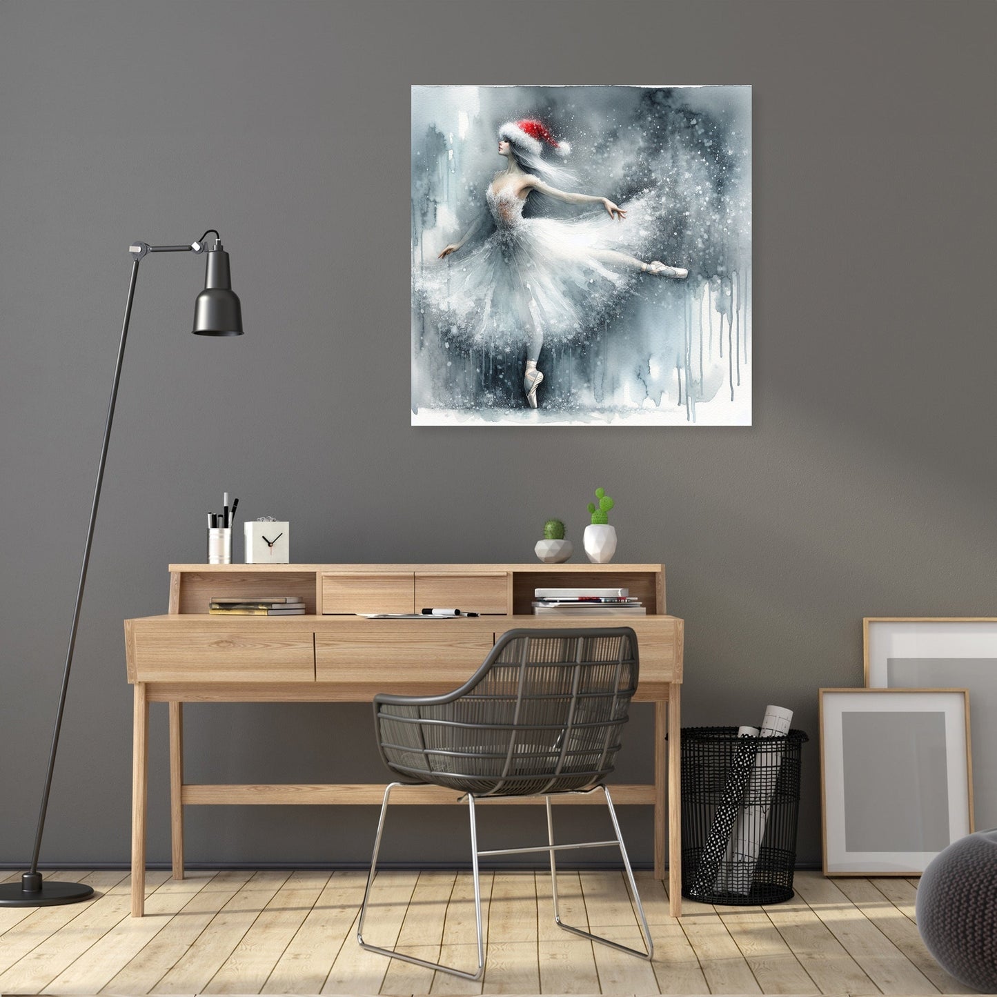 Ballerina's Winter Solitude Canvas