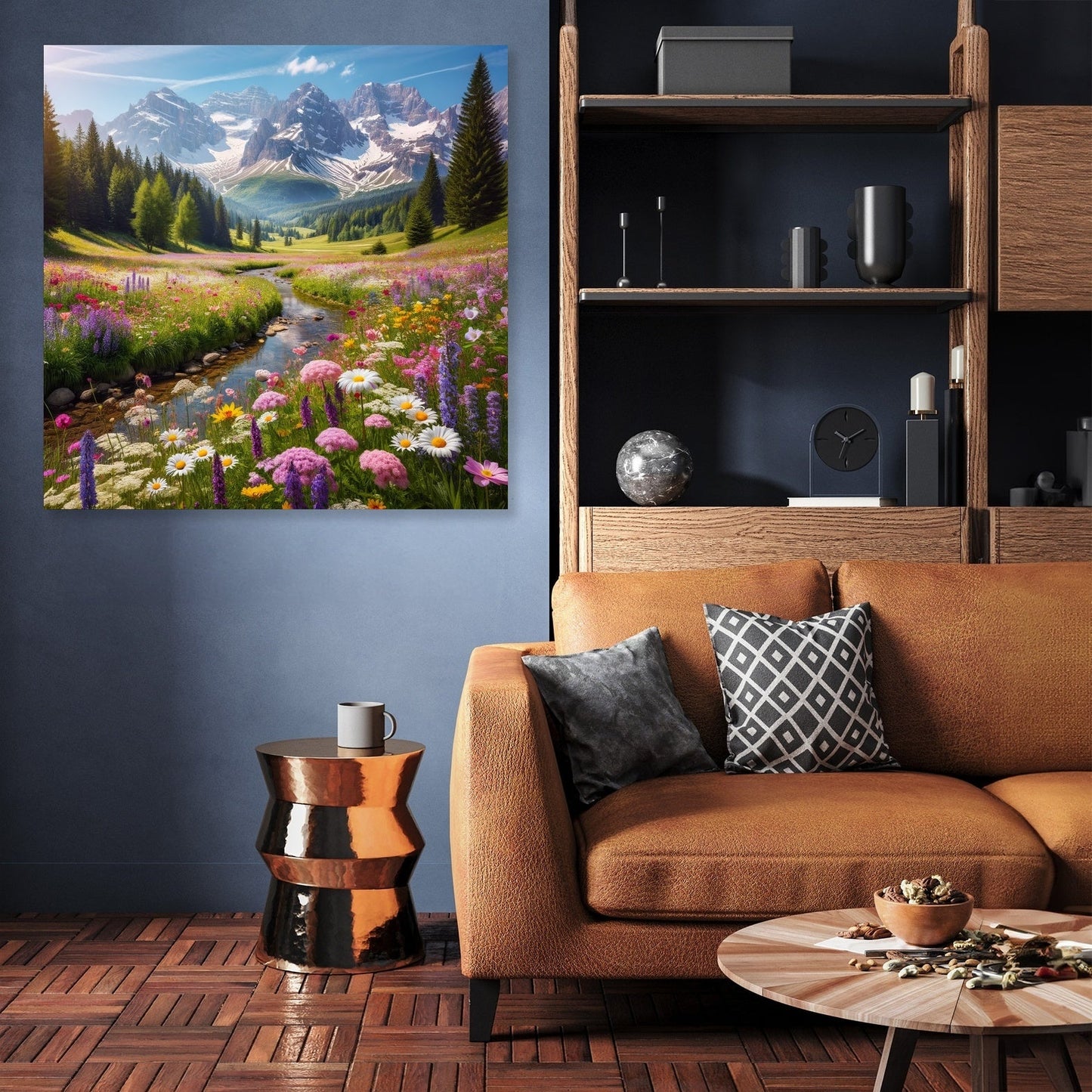 Alpine Meadow Bloom Canvas