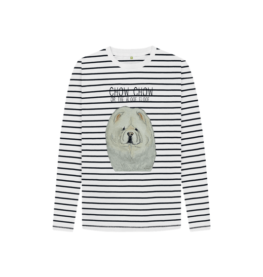 Cream Chow Chow Child’s Breton Top – Style Meets Adorable Fluff!