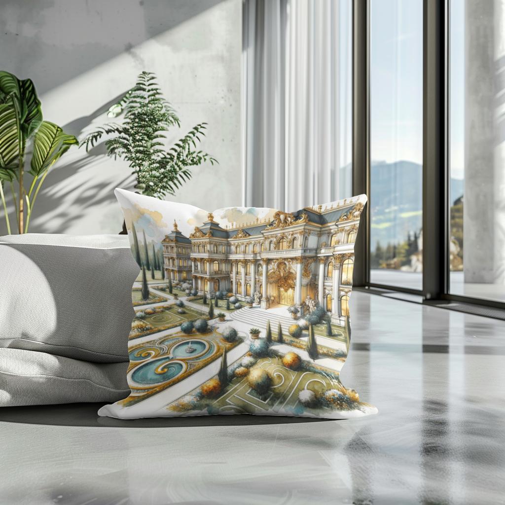 Baroque Minimalist Cotton Cushion