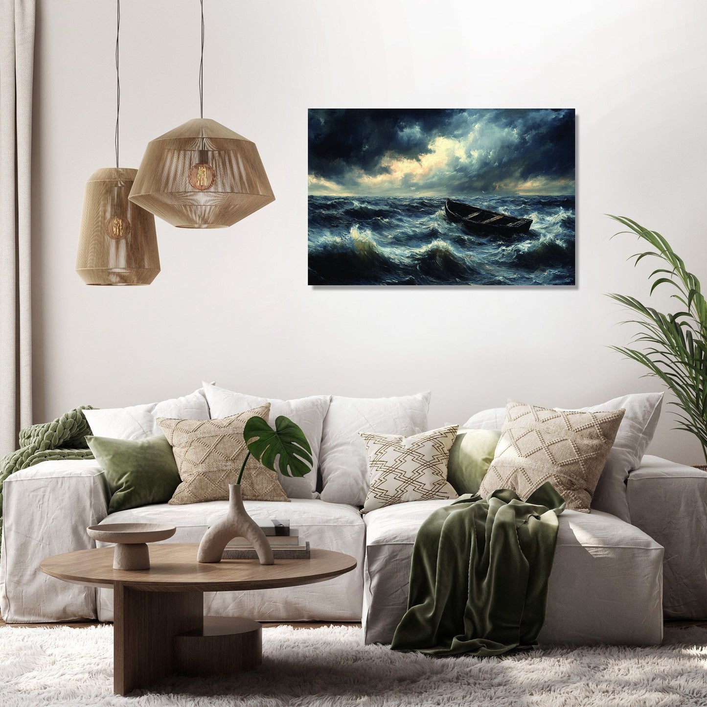 Summer Storm Lake Canvas