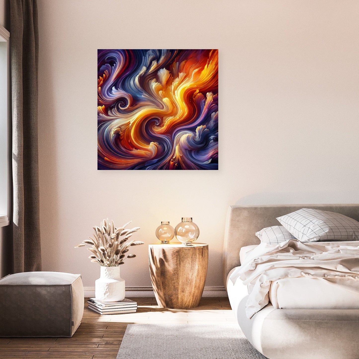 Fluid Motion Swirls Canvas