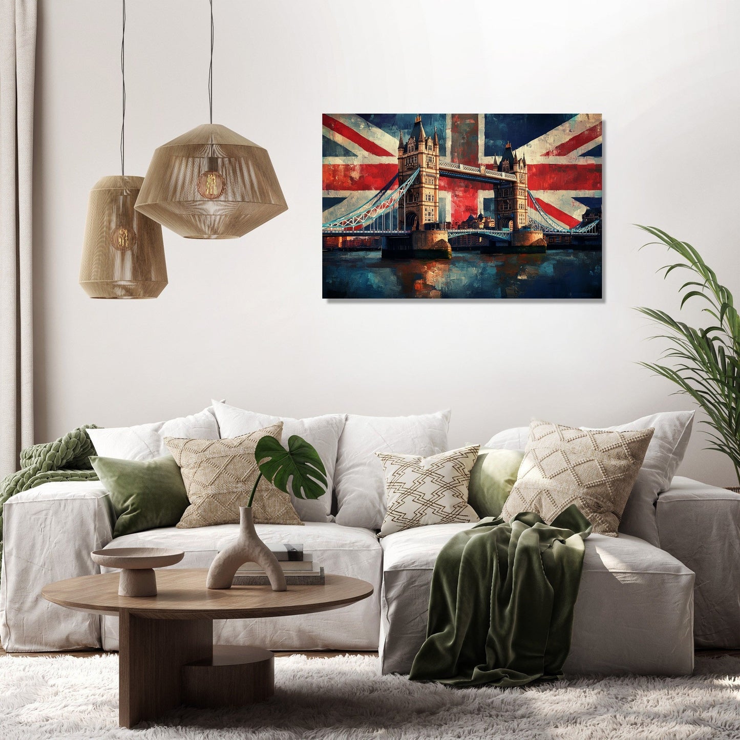 Tower Bridge Flag Canvas