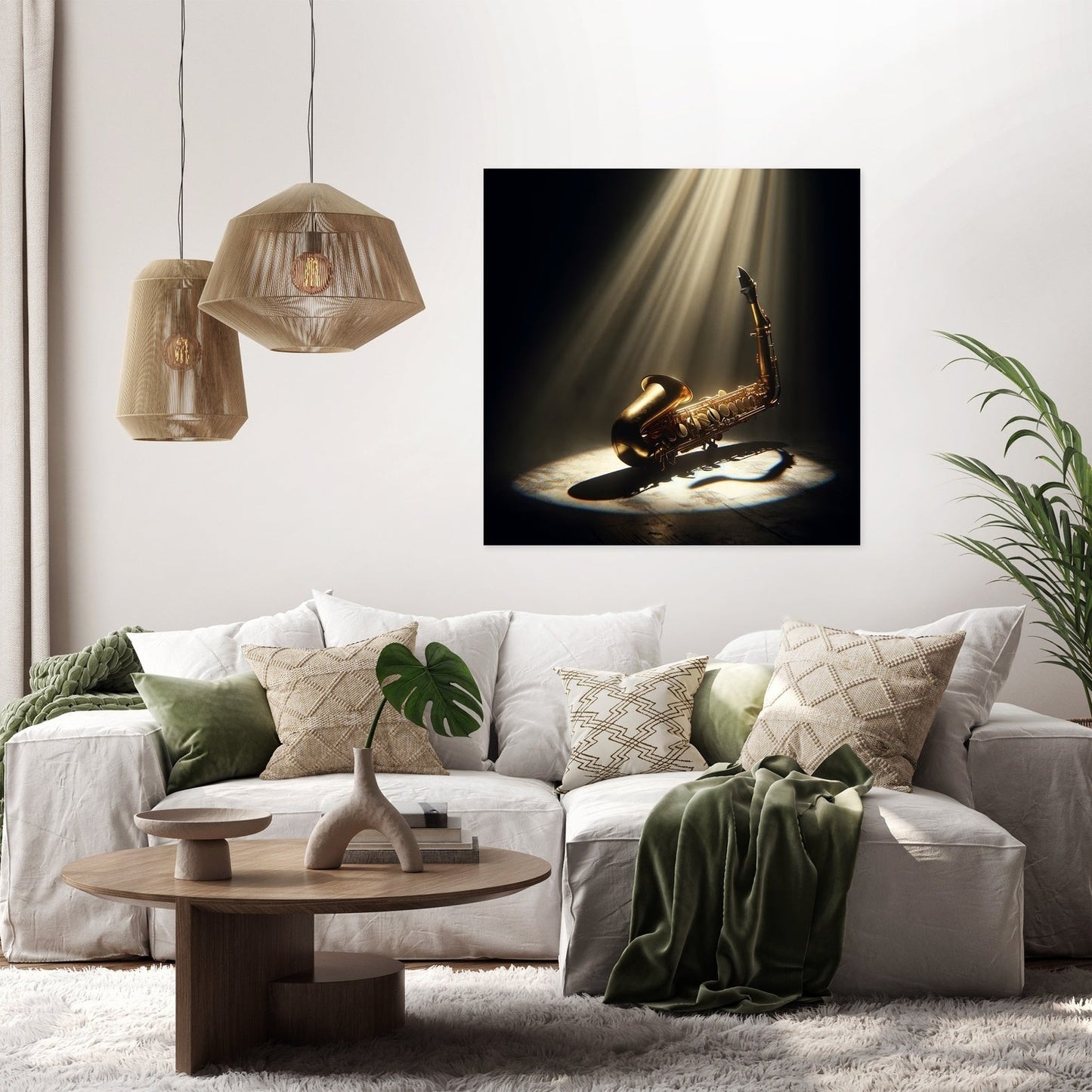 Solo Saxophone Canvas
