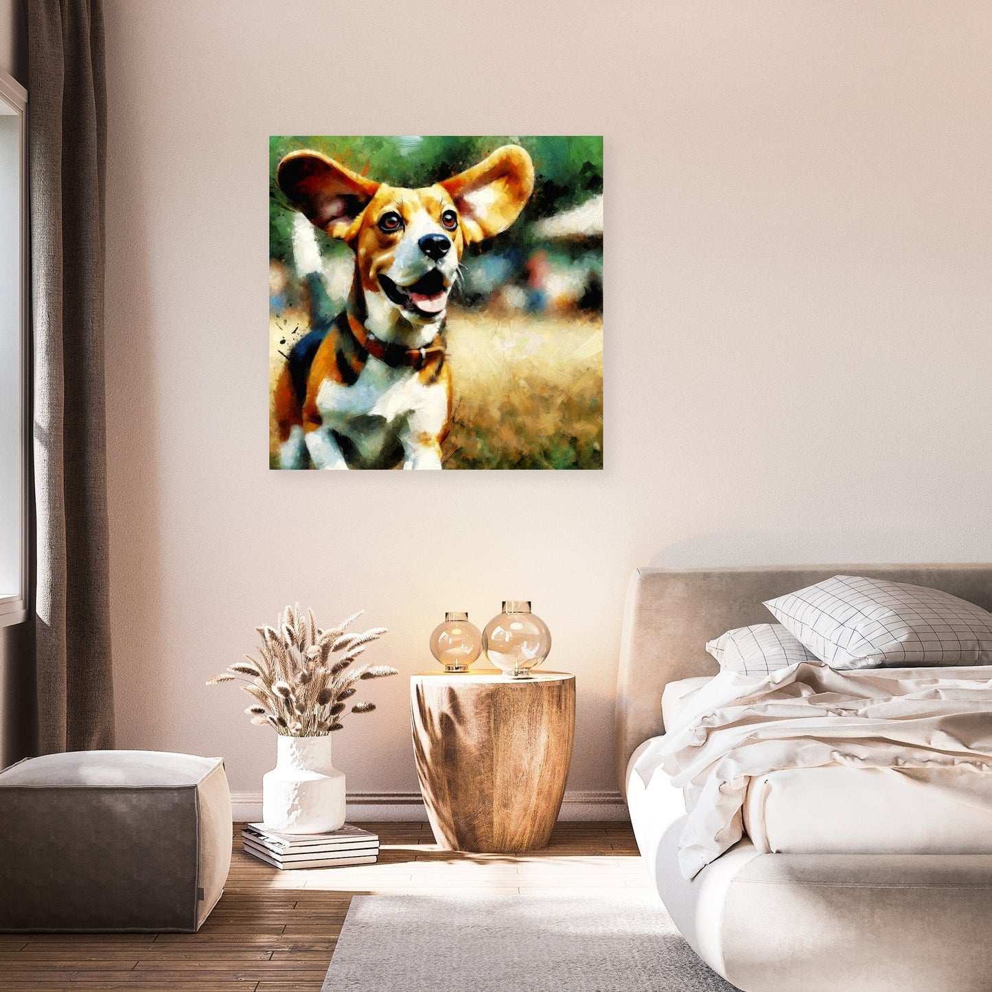 Joyful Beagle Escapad Canvas