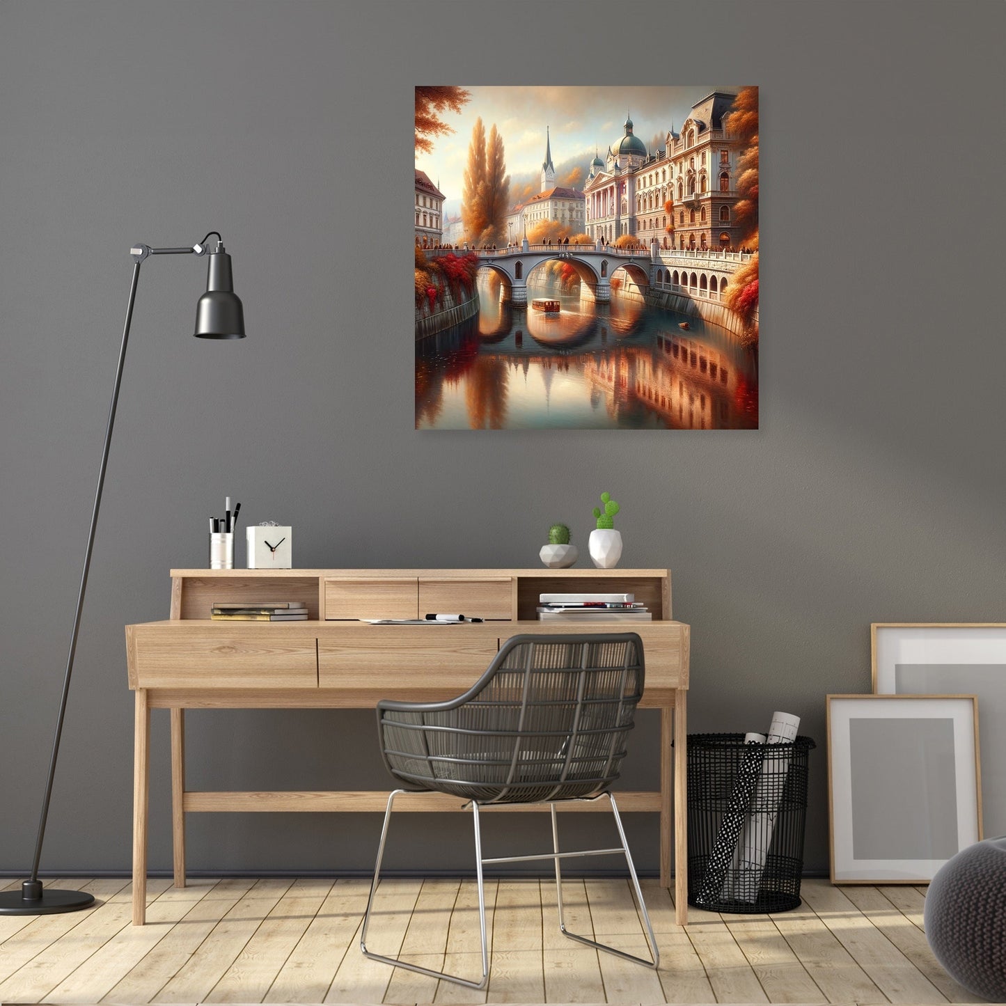 Autumn at Triple Bridge Canvas