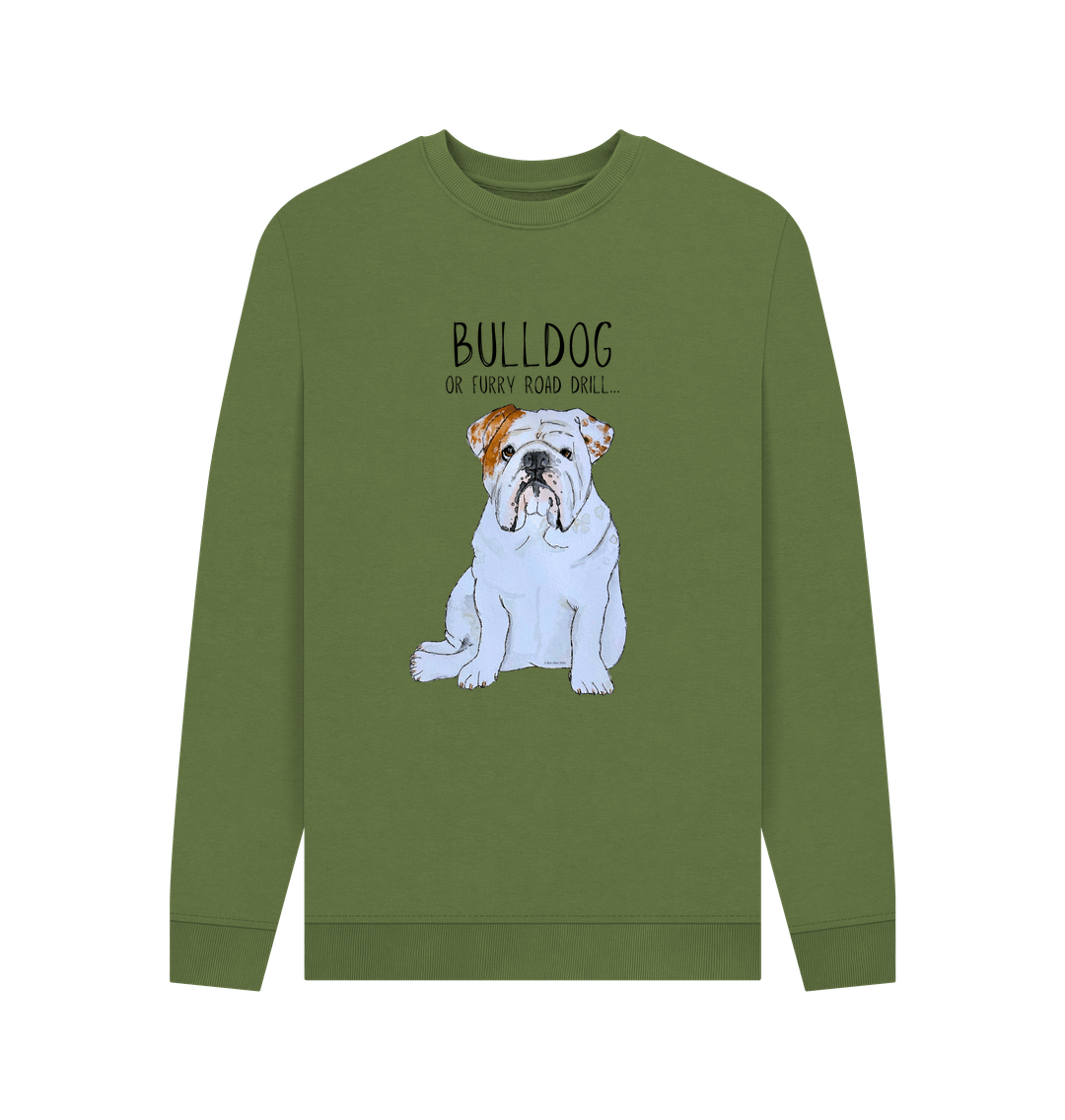 Bulldog Grit: Furry Road Drill Men’s Crewneck Sweatshirt for the Bold!