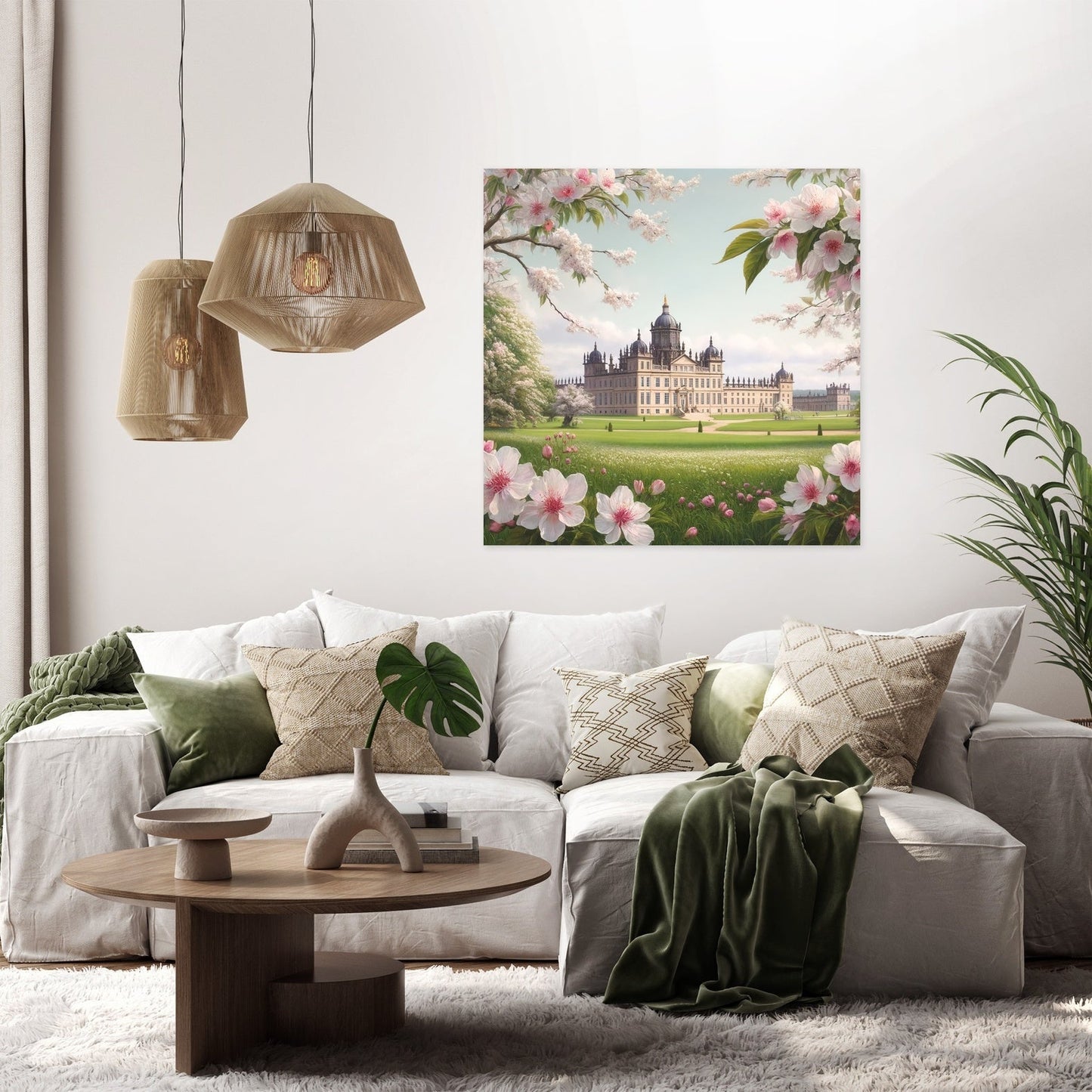 Spring at Castle Howard Canvas