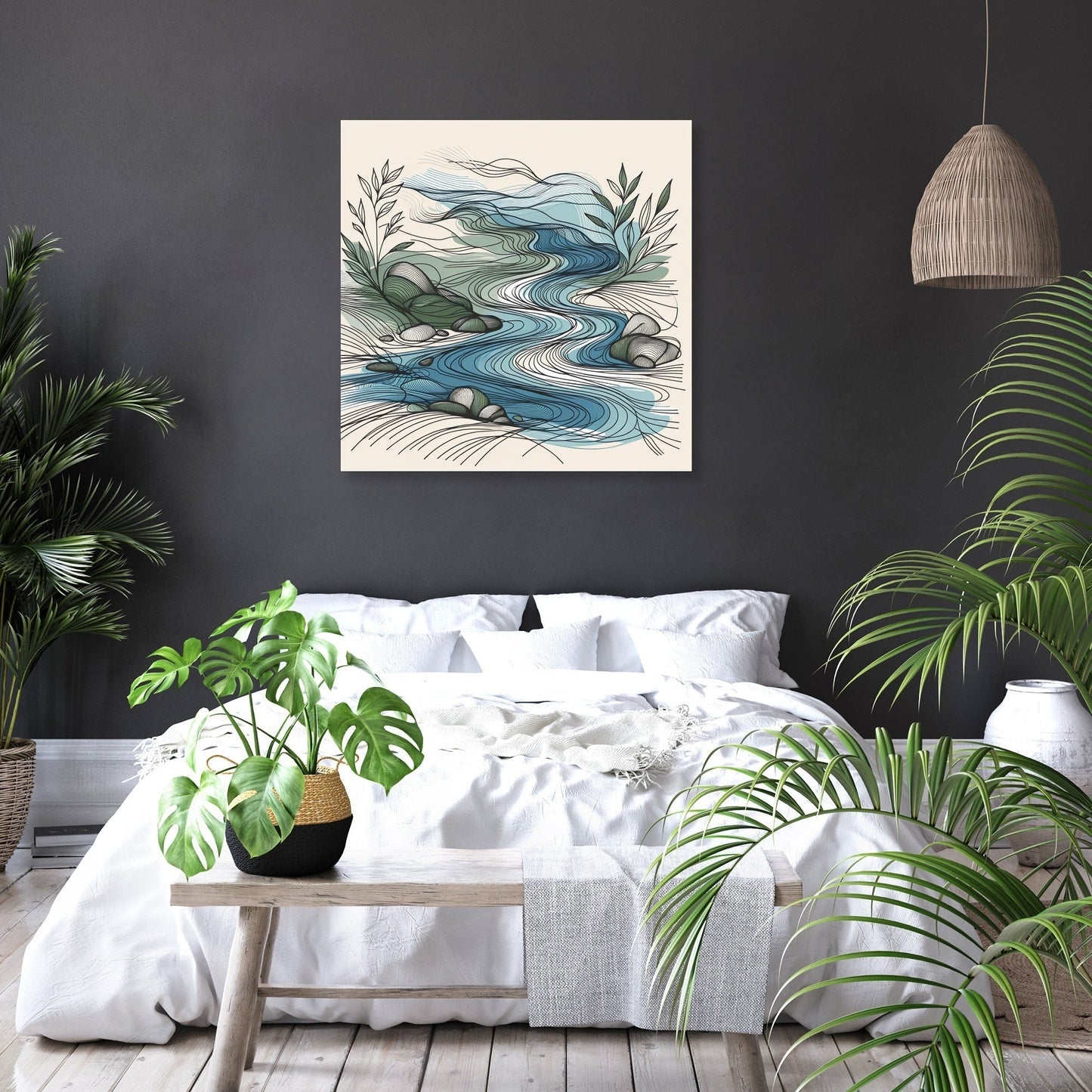 Flowing River Canvas