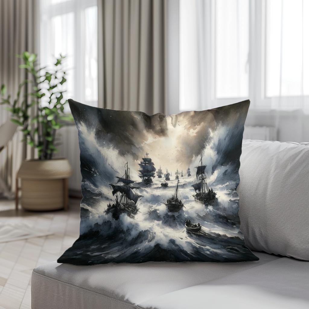 Tempest's Embrace Cotton Cushion