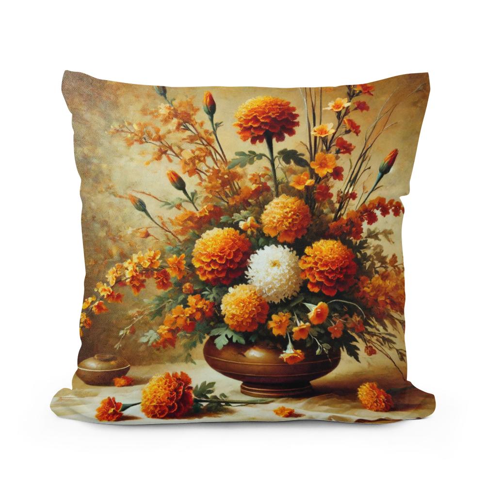 Timeless Ikebana Cotton Cushion