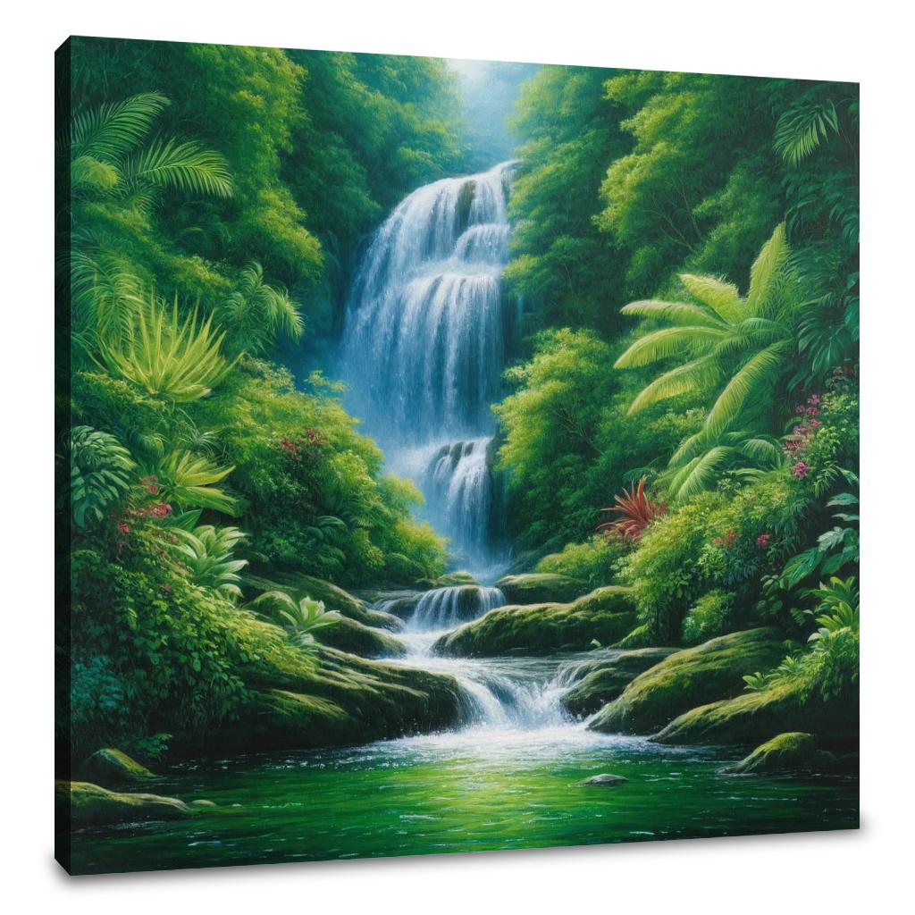 Rainforest Cascade Canvas