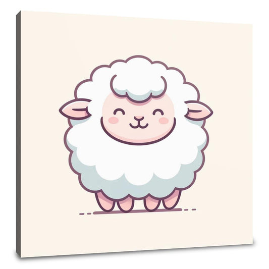Gentle Fluff Sheep Canvas
