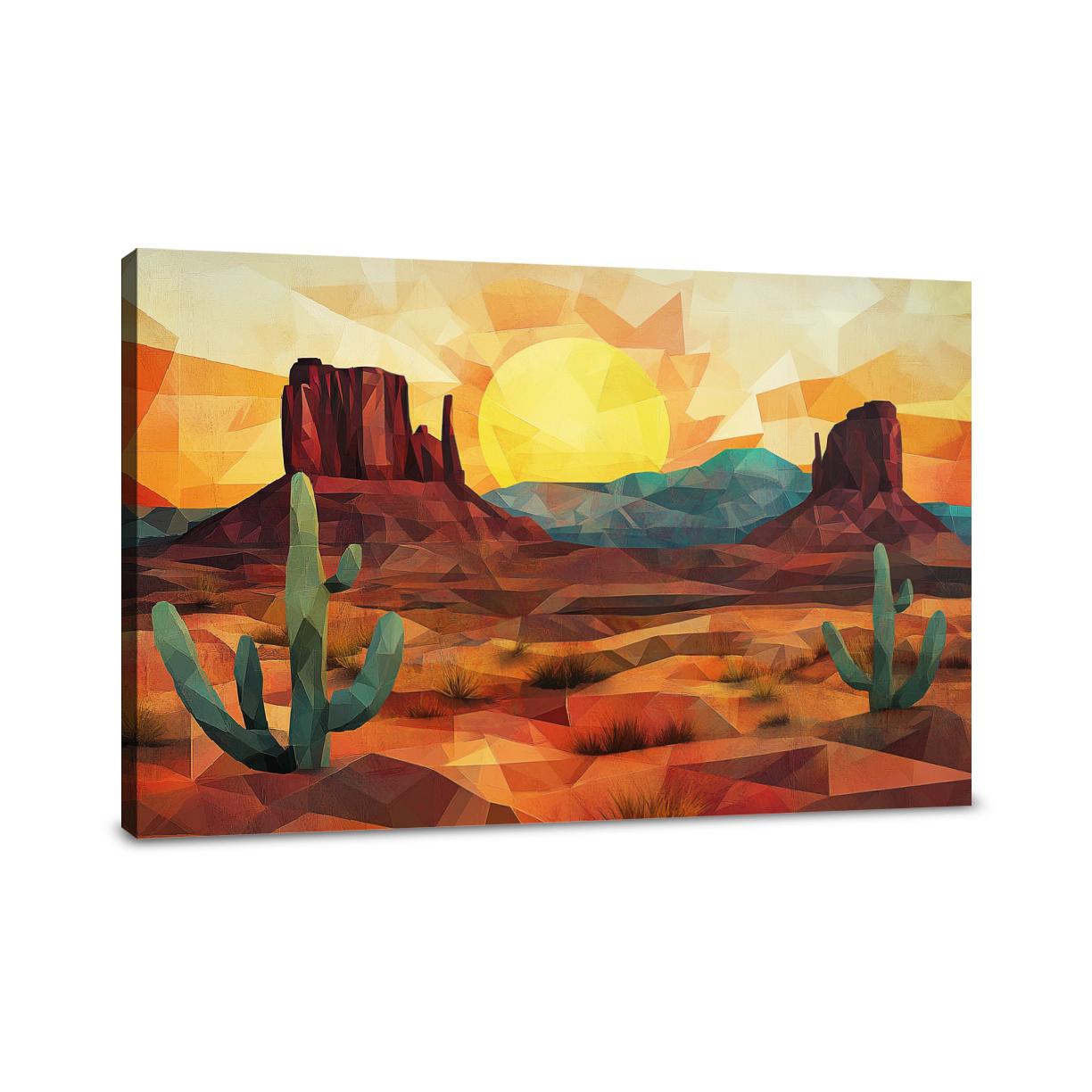 Geometric Wild West Canvas