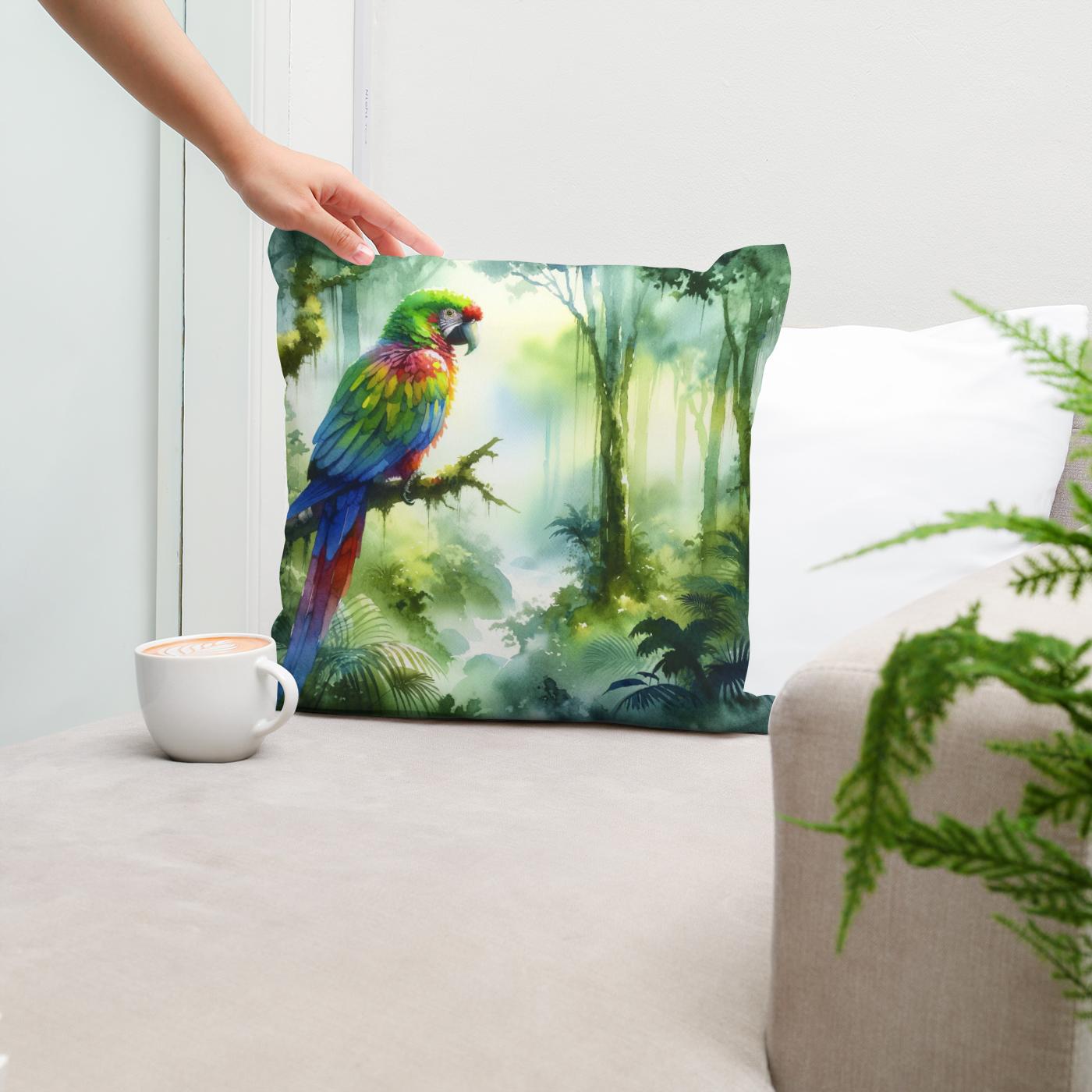 Rainforest Reverie Cotton Cushion