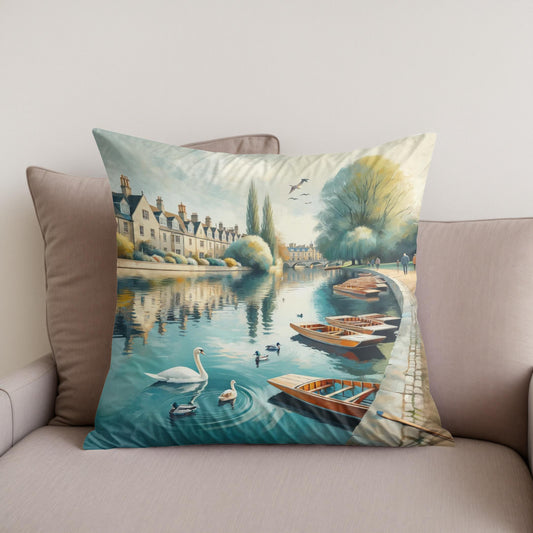 Cambridge Calm Cotton Cushion