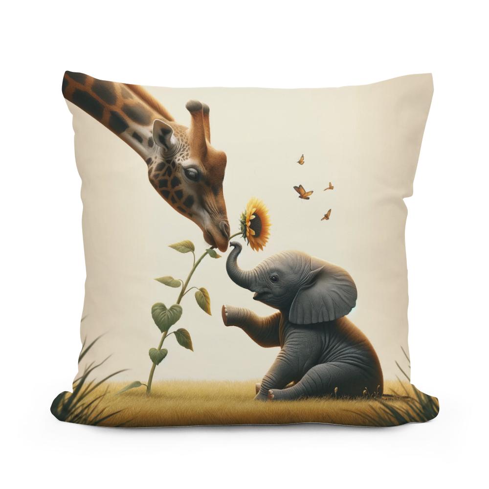 Sunflower Safari Bond Cotton Cushion