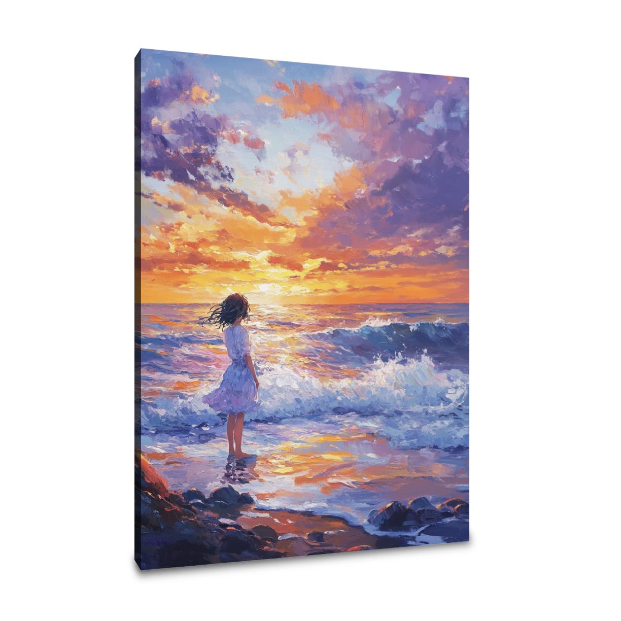 Sunset Wave Canvas