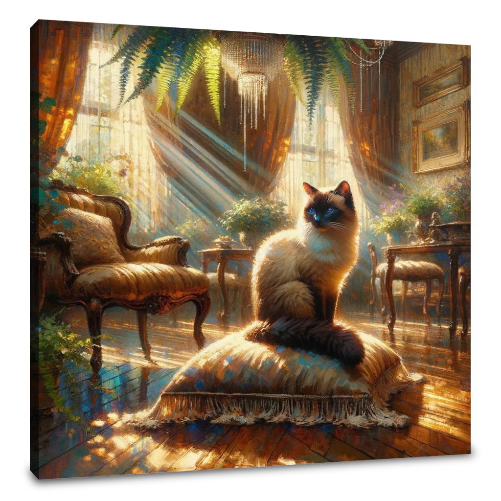 Siamese Solitude Canvas