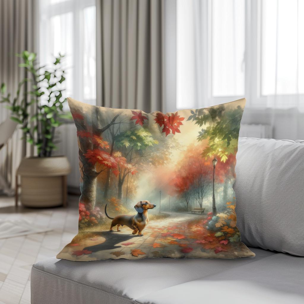 Autumn Stroll Cotton Cushion