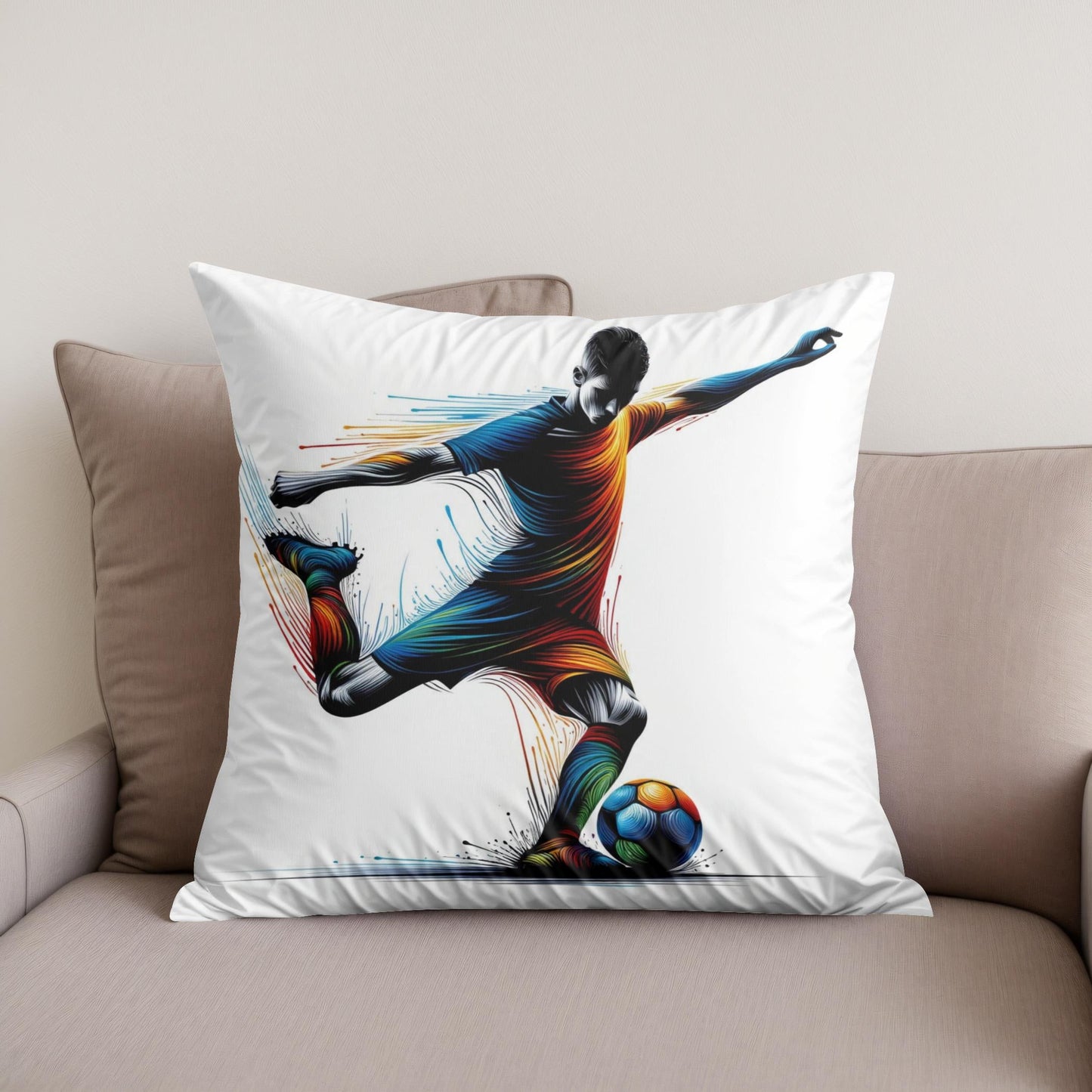 Dynamic Football Cotton Cushion