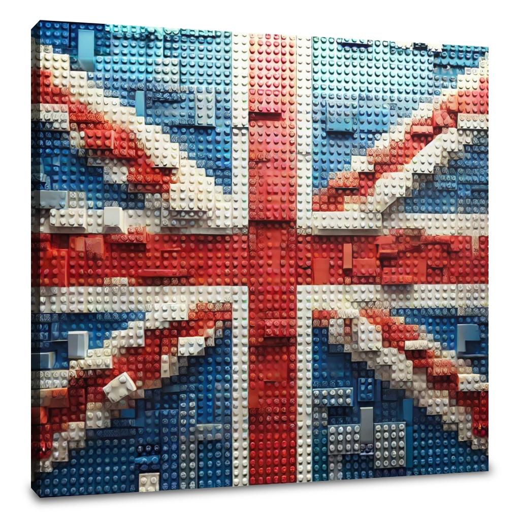 Brickwork Union Jack Canvas