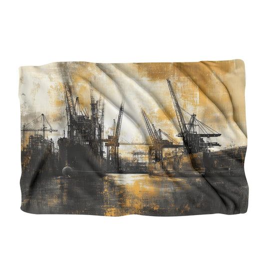 Shipyard Silhouette Blanket