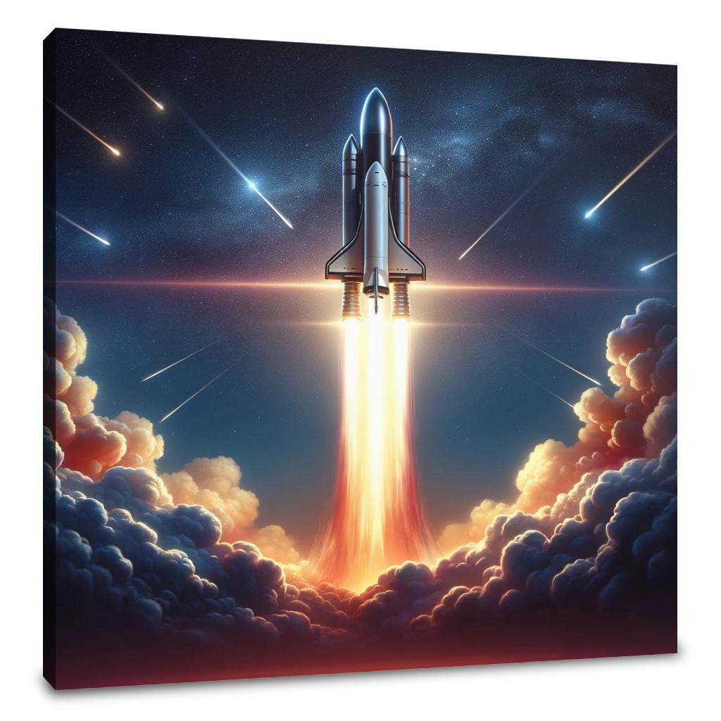 Rocket Liftoff Canvas