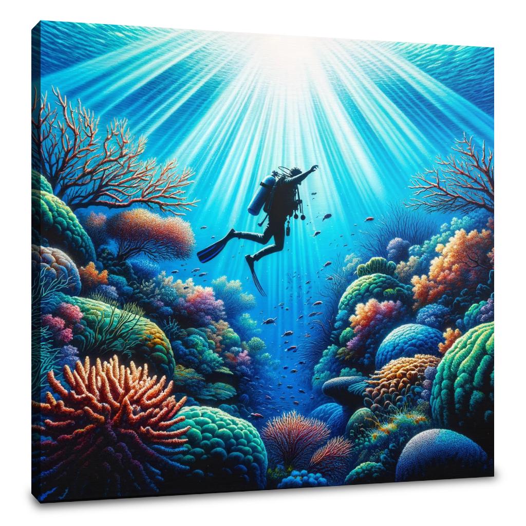 Coral Reef Explorer Canvas