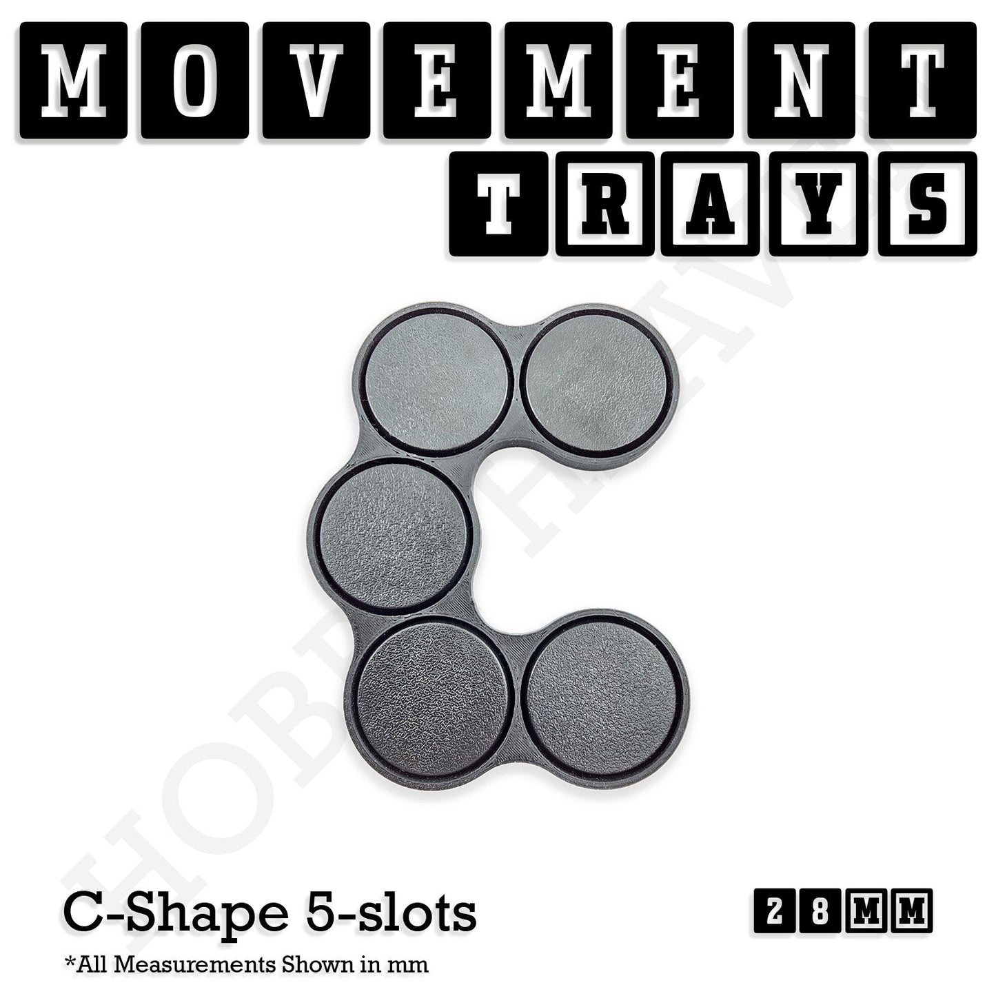 28mm Movement Trays for Tabletop Games | Wargaming | Full Range