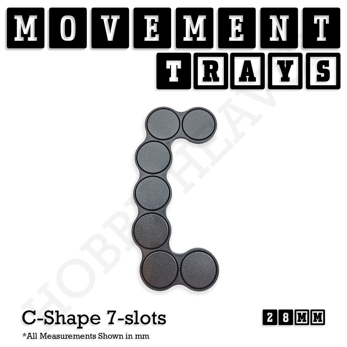 28mm Movement Trays for Tabletop Games | Wargaming | Full Range
