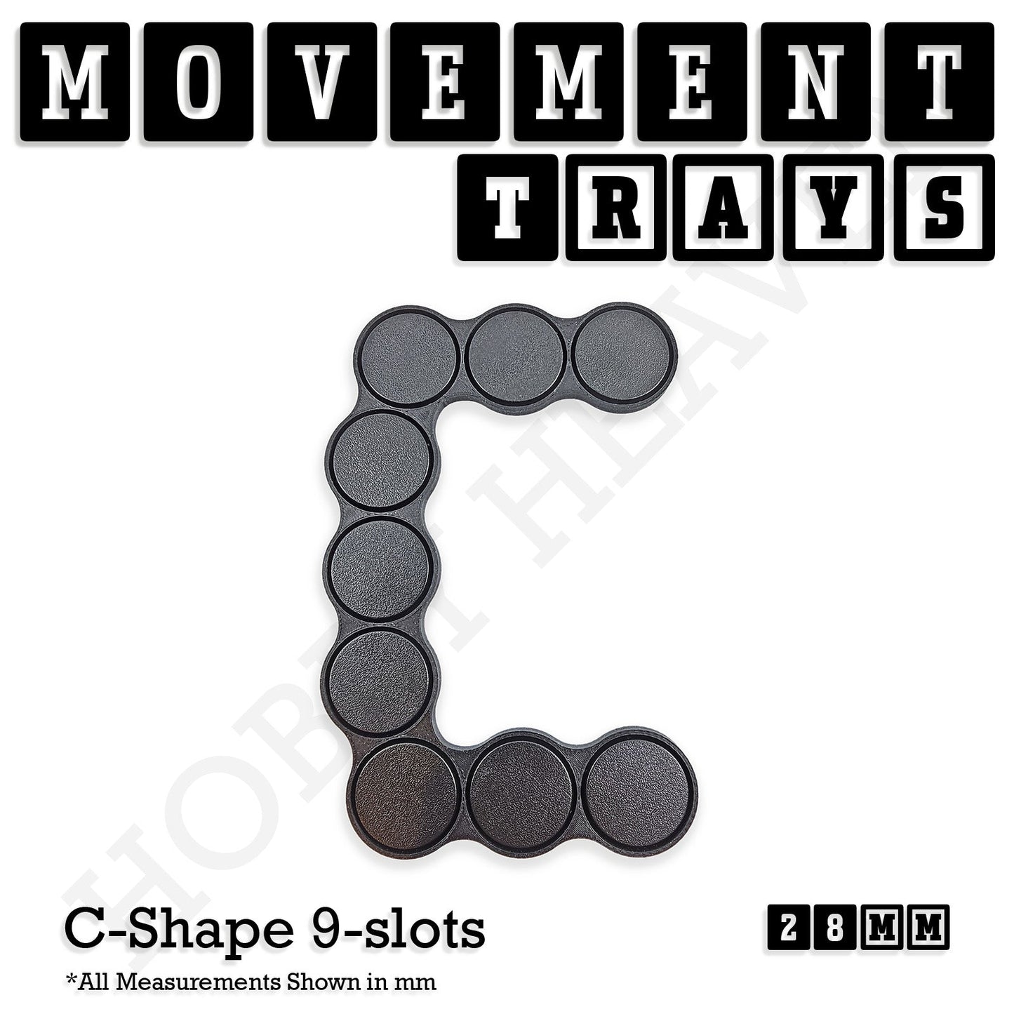 28mm Movement Trays for Tabletop Games | Wargaming | Full Range