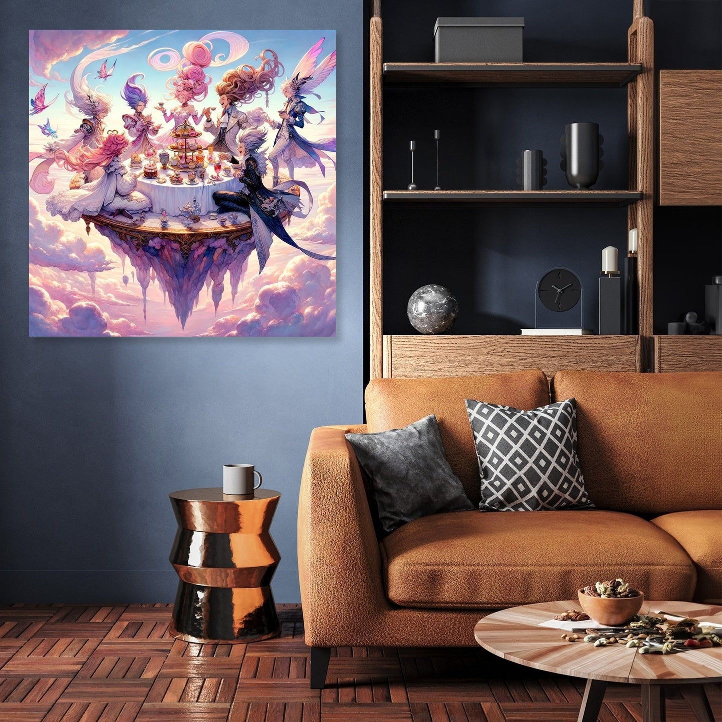 Sky High Tea Party Canvas