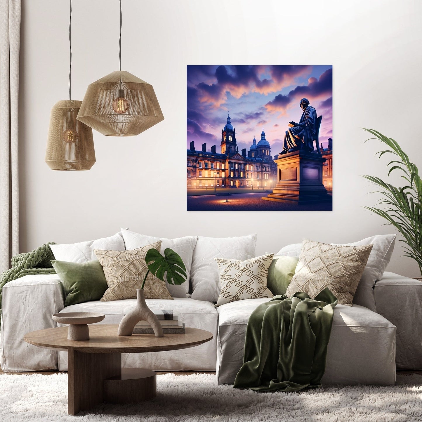 Scholar's Twilight at Newcastle Canvas