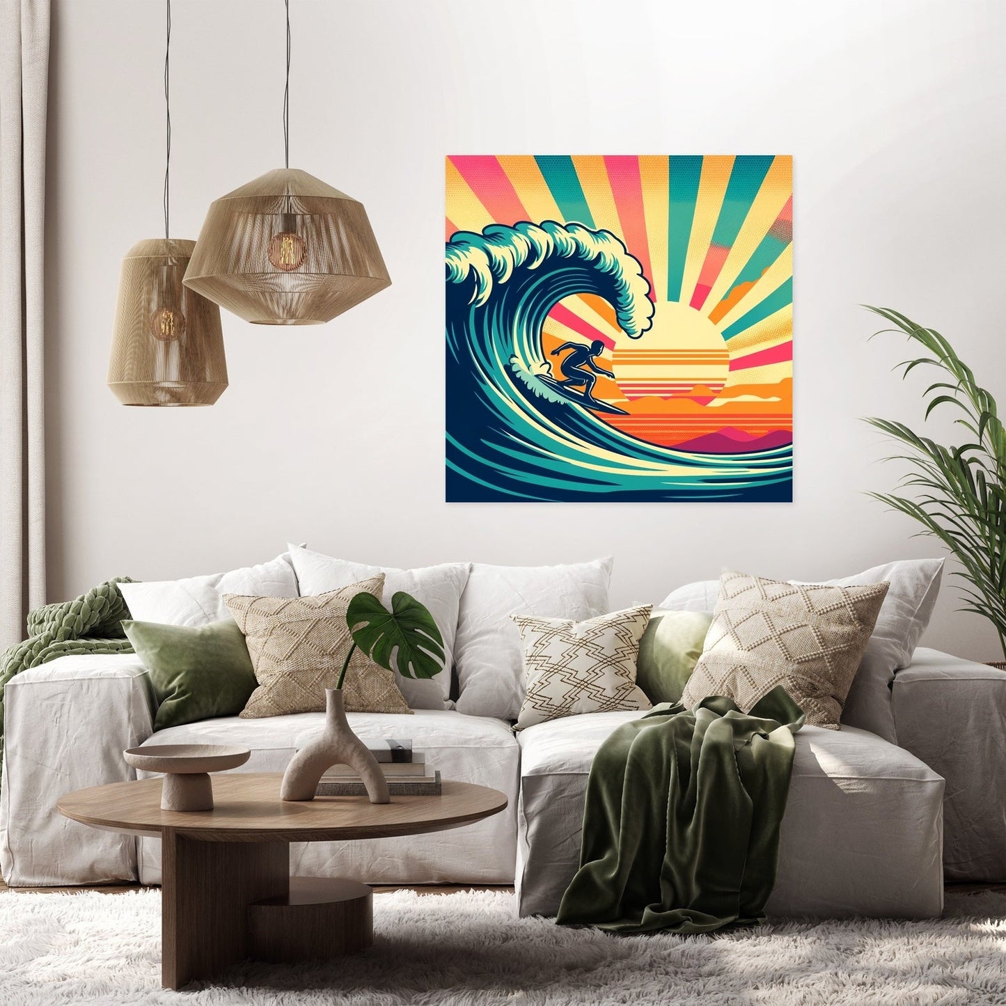 Sunset Surf Spectacle Canvas