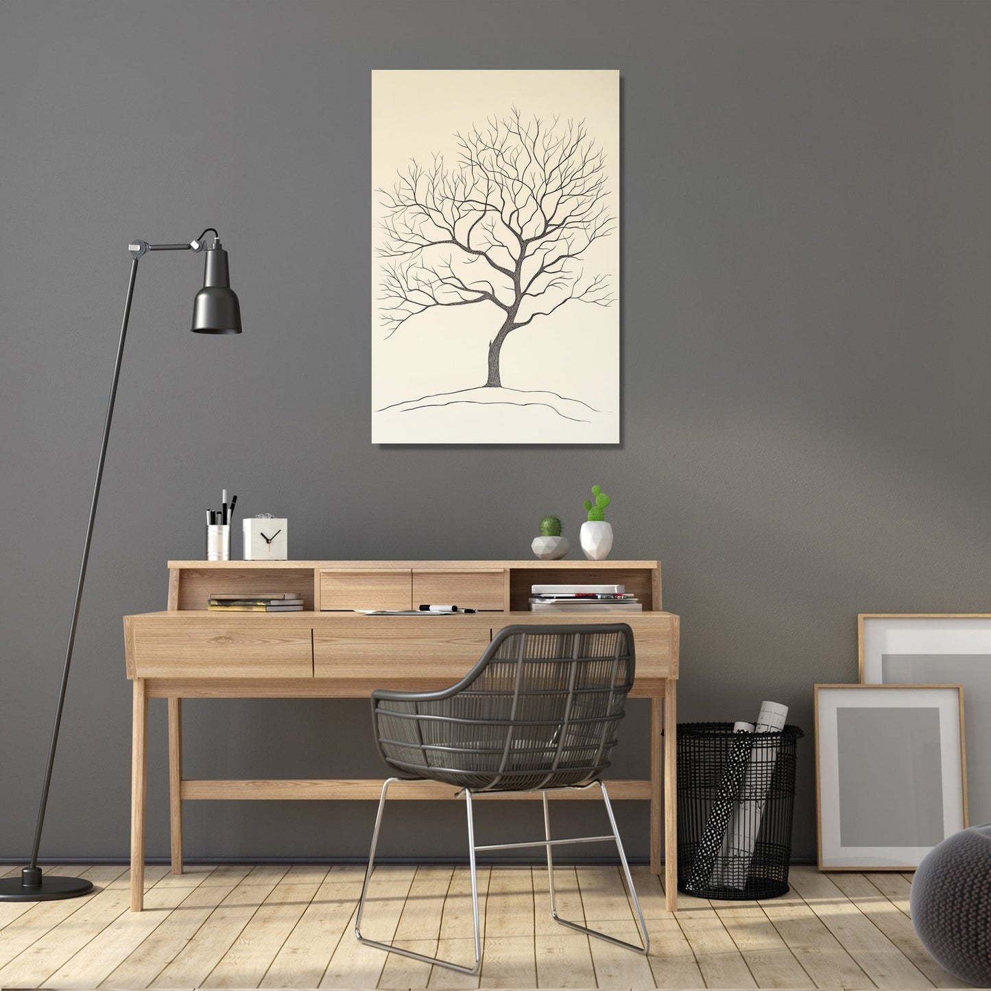 Whispering Tree Line Canvas