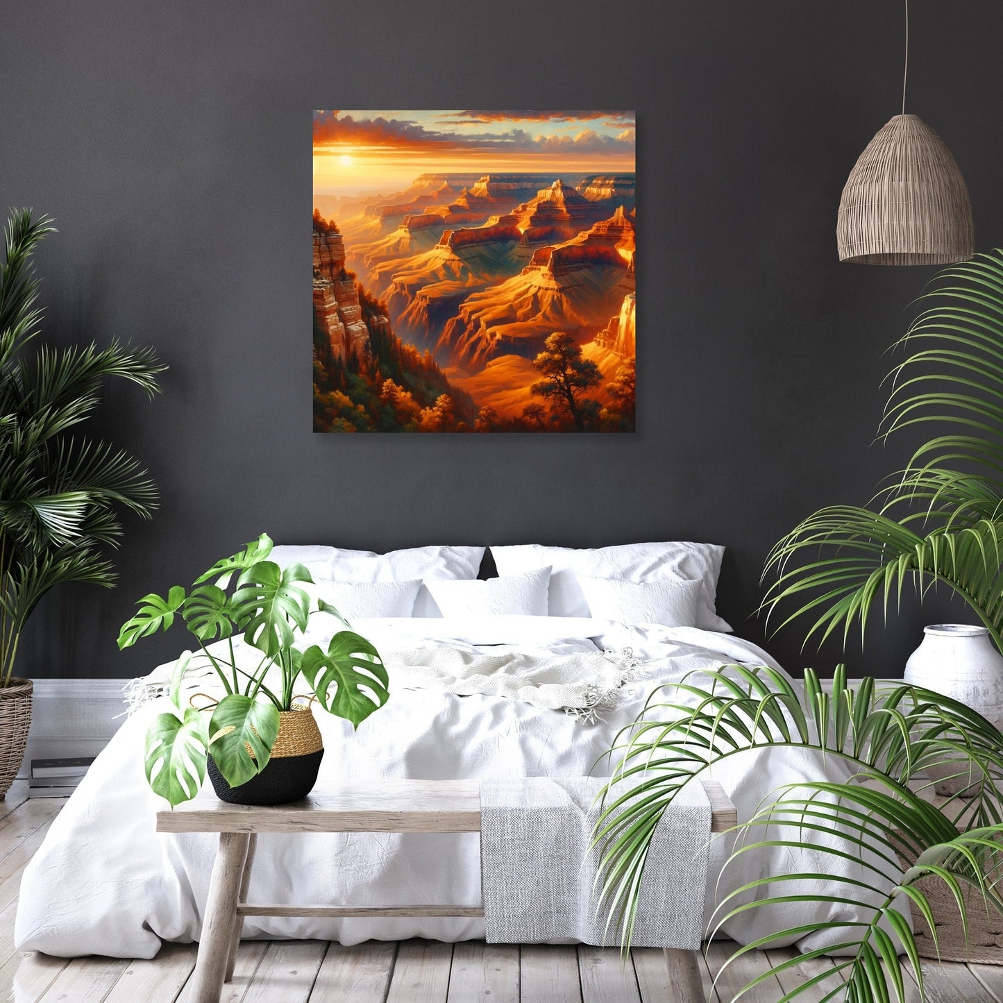 Majestic Canyon Sunset Canvas