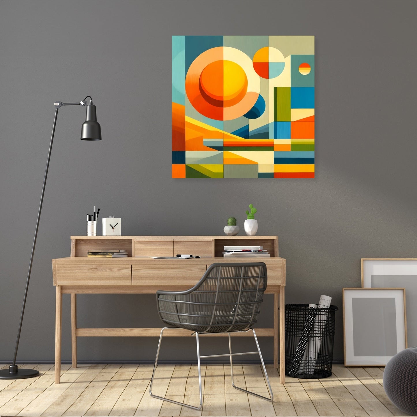 Geometric Nature Canvas