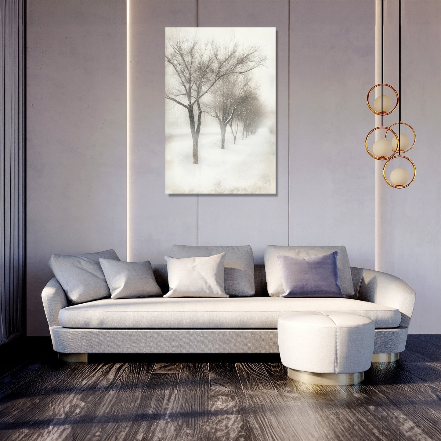 Enchanted Winter Trees Canvas