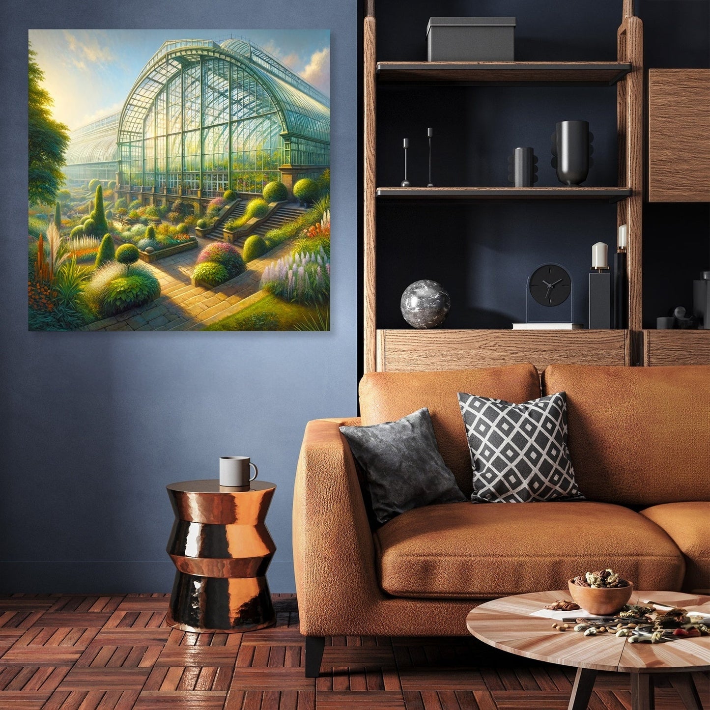 Morning Light in Winter Garden Canvas