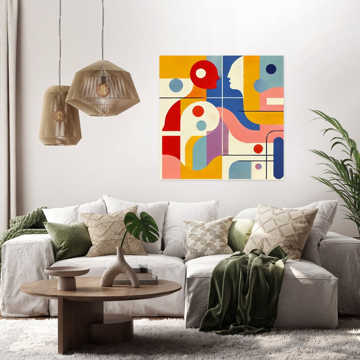 Geometric Harmony Canvas