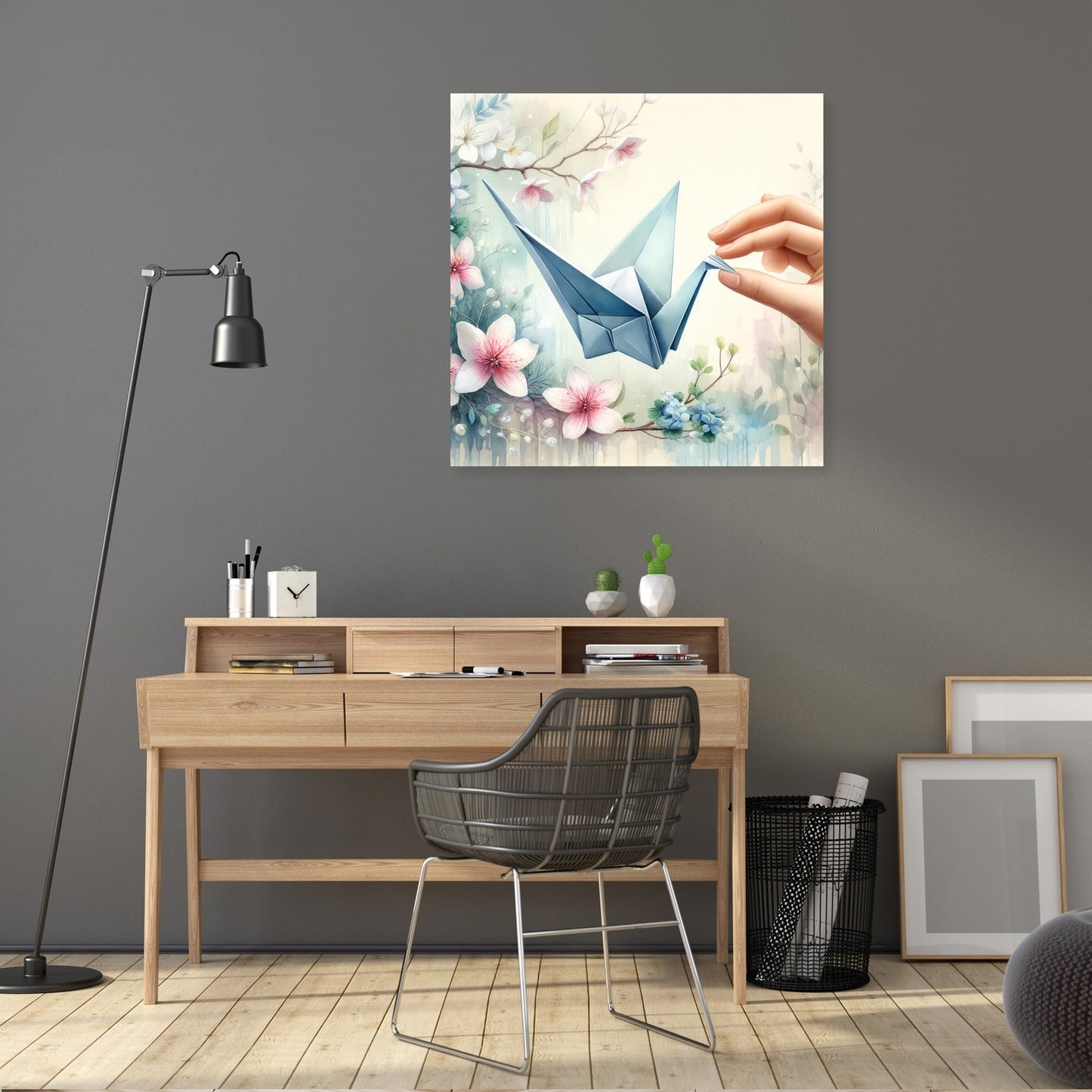Origami Serenity Canvas