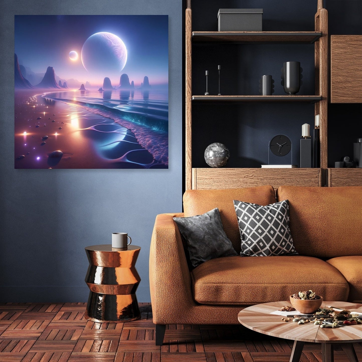 Twin Moon Beach Canvas