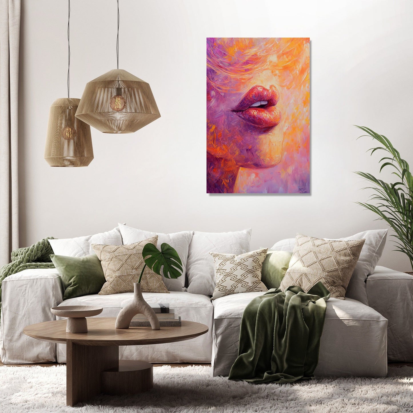 Passionate Lips Canvas