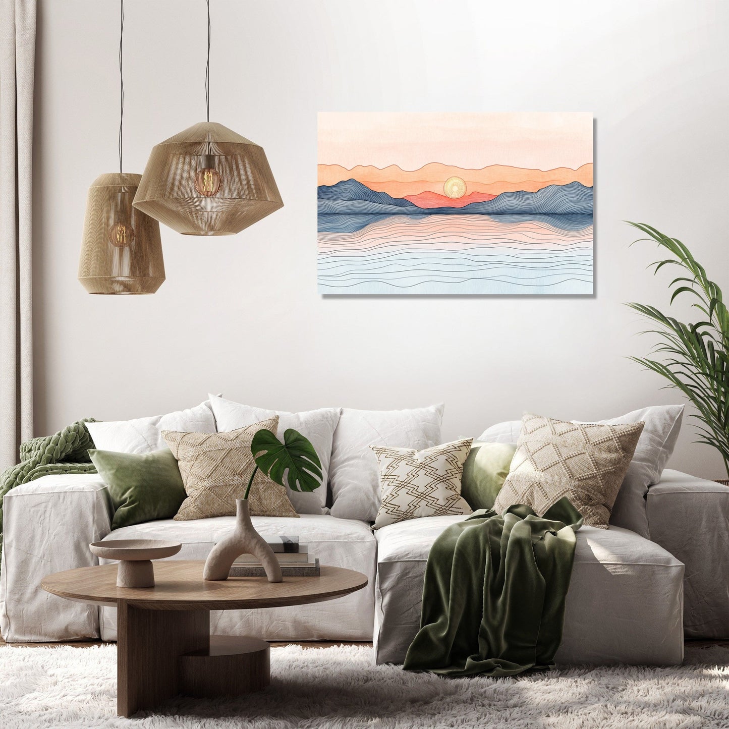 Dawn Reflection Lake Canvas
