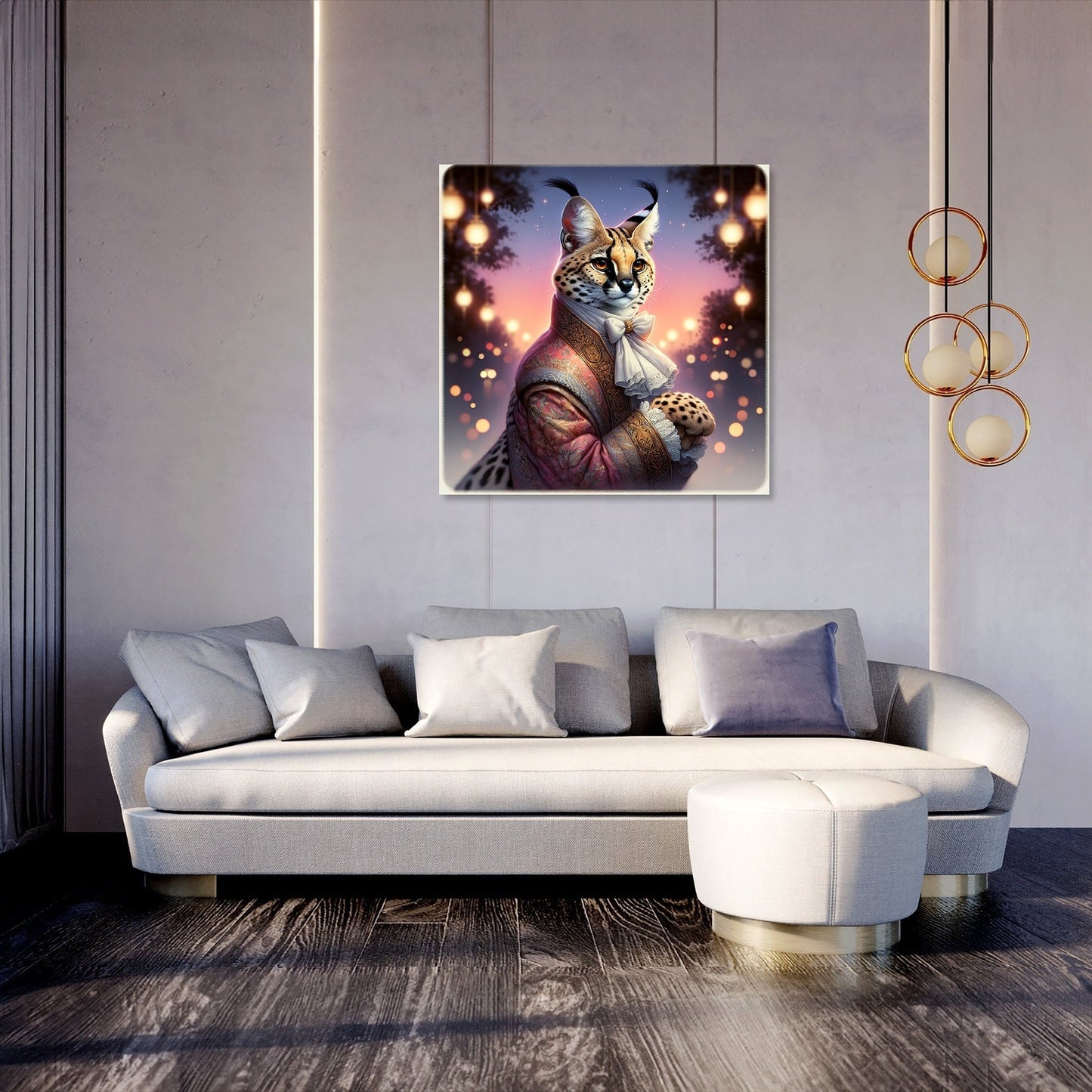 Regal Serval Dusk Canvas