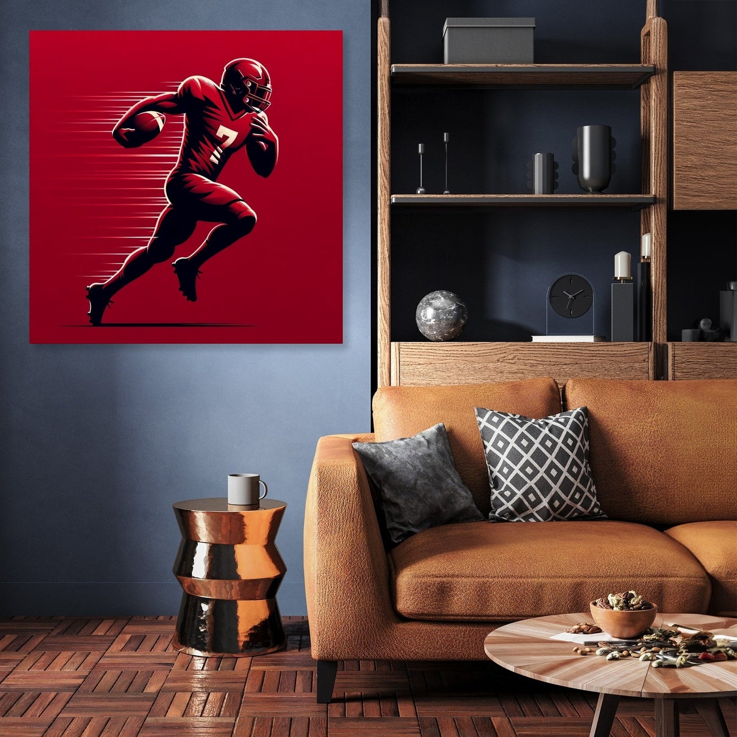 Mersey Red Rush Canvas