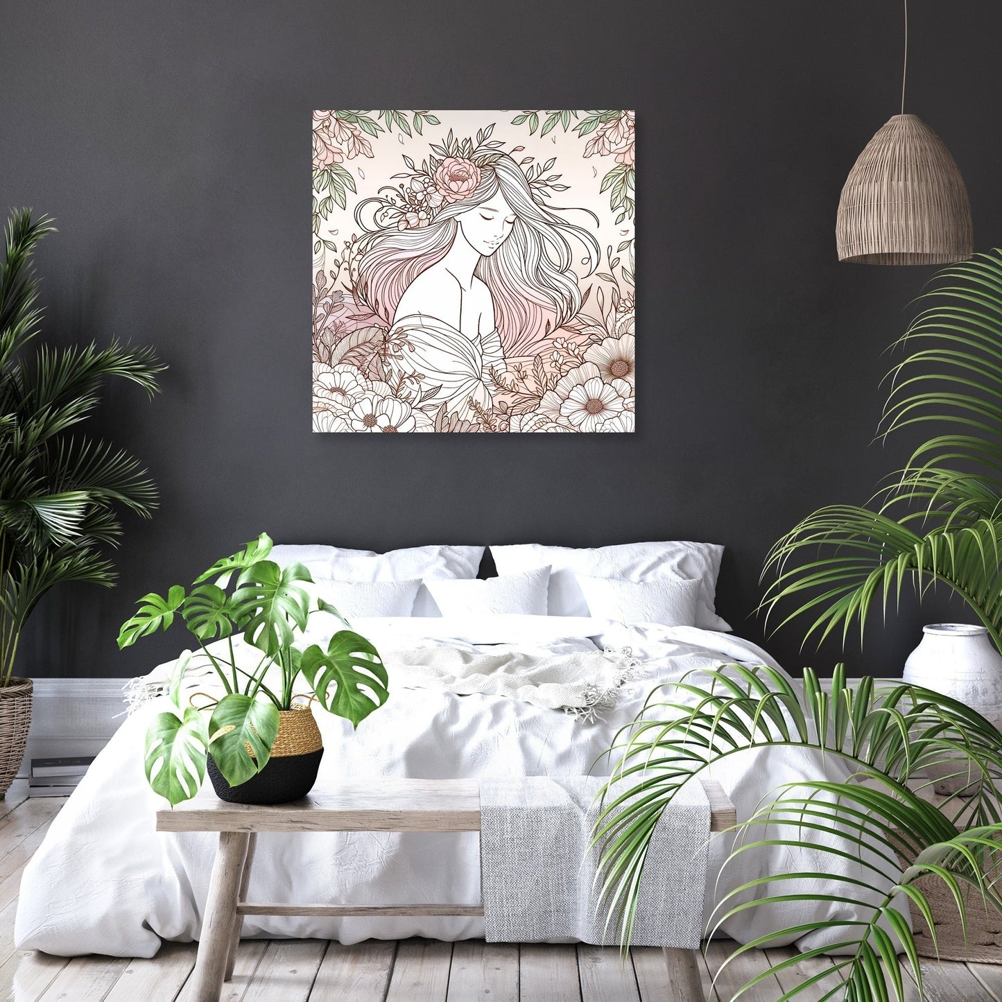 Floral Serenity Canvas